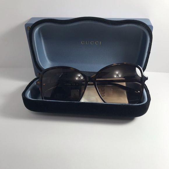 New Authentic GUCCI Brown Havana Butterfly GG0546SK - 002 - Picture 6 of 14